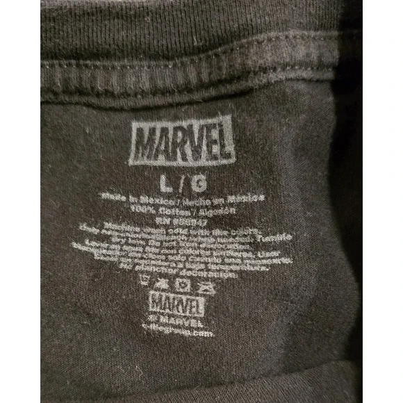 The Avengers T-Shirt Marvel Comics Superhero Graphic Tee Cotton Black Size L - Picture 3 of 5